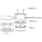 Tarot 30 Inch 3011 Efficient Folding CW CCW Propeller Clamp Holder Set TL100D38 Multirotor Props