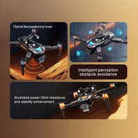 QWINOUT 2.4G V188 Brushless Motor 6k / 8K Long Range Obstacle Avoidance Folding Optical Flow Positioning Remote Control Toy Airplane