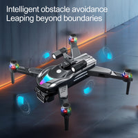 QWINOUT 2.4G V188 Brushless Motor 6k / 8K Long Range Obstacle Avoidance Folding Optical Flow Positioning Remote Control Toy Airplane