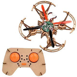 QWINOUT 2.4GHz Wooden Toy Airplane DIY Assembling Quadcopter 816 Motor With Remote Controller