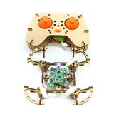 QWINOUT 2.4GHz Wooden Toy Airplane DIY Assembling Quadcopter 816 Motor With Remote Controller