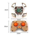 QWINOUT 2.4GHz Wooden Toy Airplane DIY Assembling Quadcopter 816 Motor With Remote Controller