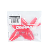 GEMFAN 2Pairs 3029 76.2mm 3 Blades Propeller 1.5mm Mounting Hole For 1408 3900KV Motor For RC Toy Airplane