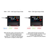 RadioLink R12F 12CH / R16F 16CH 2.4G 3V-12V Receiver Support SBUS PWM CRSF Signal For Crawler Drifting RC Car