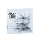 GEMFAN 4Pairs 1811 45mm 3 Blades PC Propeller 1mm/1.2mm/1.5mm Shaft For 1102 Motor For Micro FPV RC Toy Airplane