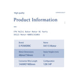 E-power  X4115 650KV / 400KV 6S Brushless Motor 6mm Shaft with 14#AWG 400mm Lead for Multi-axis FPV RC Toy Airplane
