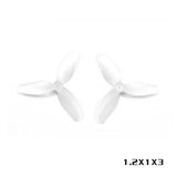 (HQDrop) Ultralight 1.2x1x3 (31MM) -1MM 2x0.8x3(51MM)-1MM (2 CCW + 2 CW) Hub Diameter 3.8mm Hub Thickness 4mm