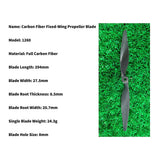 QWinOut Model Airplane Fixed Wing Carbon Fiber Spiral Positive Propeller Slow Speed Propeller Electric Motor Propeller