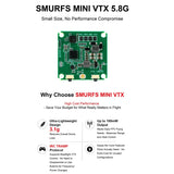 AXISFLYING 5.8G 0.1W Mini Analog Image Transmission 25/50/100mW Power Output For Pockey 20 3S FPV Quadcopter