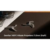 GEMFAN 1409 35mm 3 Blades PC Propeller 1.0mm Mounting Hole For Meteor65 Pro II Quadcopter For (2026) 0802 Freestyle Motor