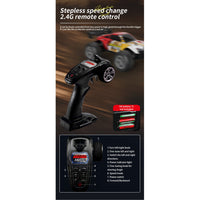 LYZRC C100 1:16 Full Proportion 4WD 2.4G High Speed Off-road Remote Control Car 30km/h With Remote Control Handle