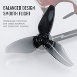 GEMFAN 4Pairs 2.5inch CW+CCW 2517 PC Propeller For 1404 Motor Freestyle FPV RC Toy Airplane