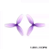 HQDrop Ultralight Whoop Prop 1.8X1.1X3 (45MM) -1.5mm Axis (2CW+2CCW) Propeller