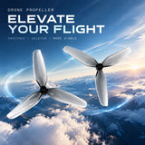 HQProp 4Pairs CW+CCW Ultralight 65mm 3 Blades PC Propeller 1.2mm Mounting Hole For FPV RC Toy Airplane