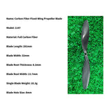 QWinOut Model Airplane Fixed Wing Carbon Fiber Spiral Positive Propeller Slow Speed Propeller Electric Motor Propeller
