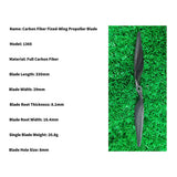 QWinOut Model Airplane Fixed Wing Carbon Fiber Spiral Positive Propeller Slow Speed Propeller Electric Motor Propeller
