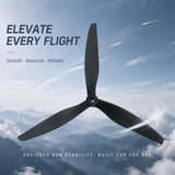 HQDrop TE 8x8x3 Glass Fiber Reinforced Nylon 8inch 3-Blade Electric Propeller