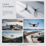 HQProp 4Pairs CW+CCW Ultralight 65mm 3 Blades PC Propeller 1.2mm Mounting Hole For FPV RC Toy Airplane