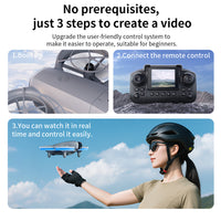 E69 Mini Drone with Screen Control Aerial Photography Dual Camera Optical Flow Aircraft Remote Control Aircraft