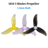 GEMFAN 8Pairs CW+CCW 1816 3 Blades PC Propeller 1.5mm Mounting Hole For 2S Micro FPV RC Quadcopter Toy Airplane