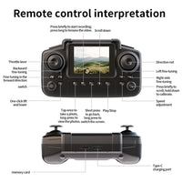 E69 Mini Drone with Screen Control Aerial Photography Dual Camera Optical Flow Aircraft Remote Control Aircraft