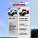 ZLL SG818 PRO / SG818 MAX 1:24 Full-proportional 4WD High Speed Off-road Vehicle Racing Car With Remote Control Handle