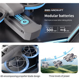E69 Mini Drone with Screen Control Aerial Photography Dual Camera Optical Flow Aircraft Remote Control Aircraft