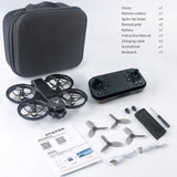 Upgrade Large Screen Control Full Protection Paddle Blades Anti Fall Four Axis Remote Control Drone Upgrade Brushless Motor Electrically Adjustable Camera