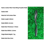 QWinOut Model Airplane Fixed Wing Carbon Fiber Spiral Positive Propeller Slow Speed Propeller Electric Motor Propeller