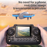 E69 Mini Drone with Screen Control Aerial Photography Dual Camera Optical Flow Aircraft Remote Control Aircraft