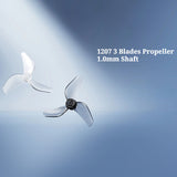 BETAFPV 8PCS / 12PCS CW+CCW 1207 3-Blade PC Propeller 1mm Shaft For Air65 II Toy Airplane For (2026) 0802 / 0702 Brusheless Motor
