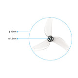 BETAFPV 4Pairs / 6Pairs 1614 3 Blades CW+CCW Propeller 1mm Shaft For Air75 II Quadcopter For (2026) 0802 Brusheless Motor
