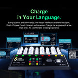 SKYRC NC3000 Octa Battery Charger PD 65W Input Built-in Bluetooth-compatible For Mobile Phone Connection