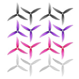 HQProp  8 pairs of R29V3 / R29.5 CW+CCW 5.1inch 3 Blades PC Propeller 5mm Mouting Hole For FPV RC Toy Airplane