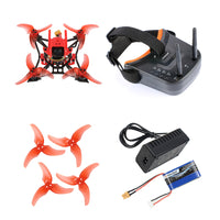 QWinOut T100 DIY RC Drone Kit 2.5 Inch 100mm Indoor FPV Racing Drone With Crazybee F4 PRO V3.0 FC Frsky Receiver LST-009 FPV Goggles