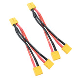 QWinOut XT60 Parallel Battery Connector Cable Extension Y Splitter for DIY RC Drone Toy Quadcopter