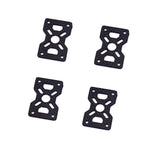 JMT 4Pcs 3K Carbon Fiber Motor Fixed Seat Plate 16mm with Holder Clamp for Multi Axis DIY RC Quadcopter Drone Frame Clamp Mount