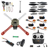 QWinOut F450 DIY Drone Kit Quadcopter 1000KV A2212 13T Motor 30A ESC APM2.8/minipix/PIXHAWK  Flight Control 2200Mah Lipo Battery Radiolink T8FB TX