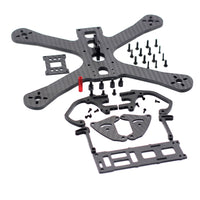 QWinOut 220 Carbon Fiber Integrated FPV Racing Frame Kit 4MM Frame Arm Rack For DIY RC Drone Quadcopter Accessory