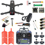 QWinOut Q250 Full Set DIY FPV Drone Camera Quadcopter 250MM Carbon Fiber Frame F3 FC Flycolor Raptor BLS Pro-30A ESC 700TVL Camera FS I6