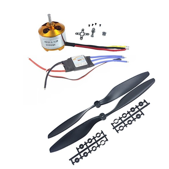 QWinOut A2212 2200KV  Outrunner Motor + 30A ESC + 1045 Prop Propeller For F450 F500 F550 DIY Drone Kit