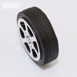 Feichao 10 pcs 30 * 9 * 1.9mm Plastic Trolley Wheel Toy Wheel Model Accessories DIY Handmade Remote Control Accessories
