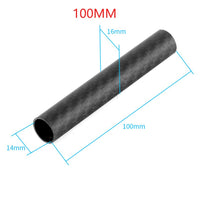 QWinOut10PCS  High-strength 3K Carbon Fiber 16*14*150MM 16*14*185MM Tube Twill Matt For Plant Protection UAV Drone