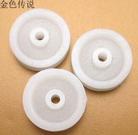 Feichao 10Pcs 2*13mm Plastic Pulley Wheel 1.9mm Hole for 2mm Motor Shaft Model Pulley Toy Accessory for DIY Car F17653