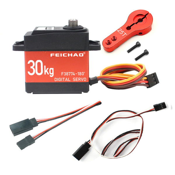 JMT 30KG Digital Servo Large Torque Metal Shell Waterproof Servo with Metal Servo Arm & Extension Cord For Car Model / Multi-rotor Aircraft / Helicopter / Robot / RC Toy