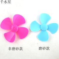 Feichao 10PCS 40mm 60/80/100mm Plastic Four-Leaf Propeller Paddle Model Windmill Toy DIY Handmade Accessory for Children