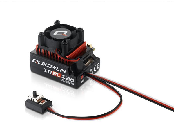 Hobbywing QUICRUN 10BL120 Sensored 120A / 10BL60 Sensored 60A 2-3S Lipo Speed Controller Brushless ESC for 1/10 1/12 RC Car