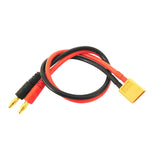 QWinOut 4.0mm Banana Plug to XT60 Charging Cable Silicone Wire with XT60 Female to T Dean Male Plug Conversion Connector for B6 Balance Charger Spare Parts