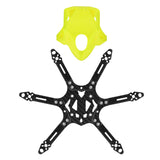 FEICHAO Mini 175mm Six-Axis Aircraft FPV Carbon Fiber Frame for 3 inch Blade With TPU 3D Printing Camera Fixed protective Seat.