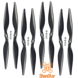 JMT 1pack of 4 Pairs 13x6.5 3K Carbon Fiber Propellers CW CCW 1365 CF Props  13inch  for DIY RC Quadcopter Hexacopter